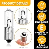 Lueden Car Miniature Light Bulbs, 434 H6W Halogen Automotive Replacement Bulbs for Side lighting Standards Brake Indicator Reverse Fog Tail Parking Light, 433C 12V 21W BAX9S Bright, 2pack - Image 3