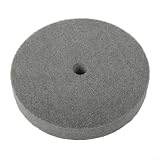 PureBowlic 15,2 cm Nylonfaser-Polierscheibe für Metallpufferschleifer, Körnung 320, Schleifscheibe zum Entgraten, Reinigen auf Stahl, Holz, Kunststoff, grau, industrielles Schleifpad