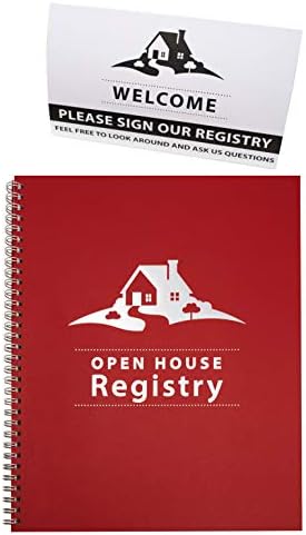 Open House Registry - Spiral Bound - Includes Welcome, Please Sig...