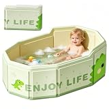 🛁【Acumulación eficiente de calor】 La bañera plegable está fabricada con material compuesto reforzado y PVC suave, que retiene el calor y reduce las pérdidas. El agua se mantiene más tiempo a una temperatura agradable para un baño confortable.