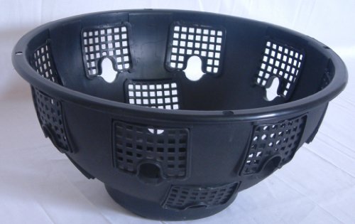 EasyFill Pack of 4 Large hanging baskets 15\" Black, free sw