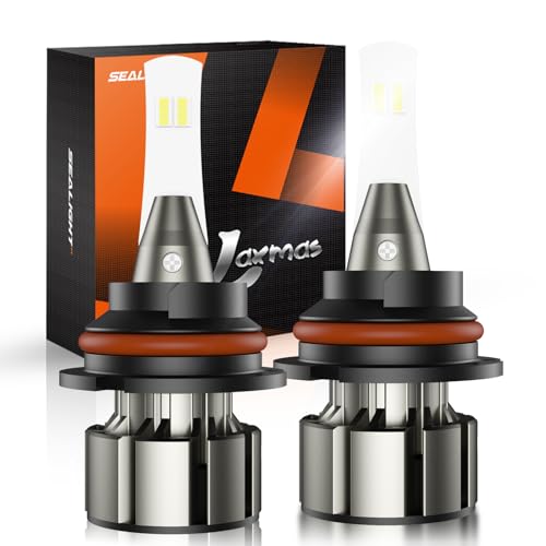 SEALIGHT 9004 LED Bulbs, L2 HB1 90,000LM Super Brightness 6000K Cool White Fog Bulbs, IP68 Waterproof, Plug and Play, 15000RPM Turbo Fan, 60000Hrs Lifespan, 1:1 Size Driving Bulbs, Pack of 2