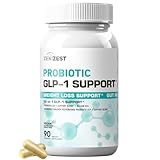ZeniZest GLP-1 Support Probiotic Weight Loss Support Supplement - Women Men GLP1 Support with Berberine - Natural Keto Daily Oral Appetite Suppressant Hunger Control Metabolism Fat Burn Gut Health