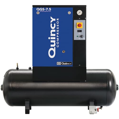 Quincy QGS Rotary Screw Compressor - 7.5 HP, 230 Volt Single...