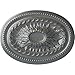 Ekena Millwork CM18SAPLS Saverne Ceiling Medallion, 18 1/2"W x 13 1/2"H x 1 7/8"P, Hand-Painted Platinum