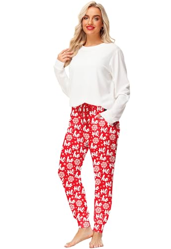 Deerose Women Halloween Pajama Pants Elastic Waist Drawstring PJ Pants with Pockets3