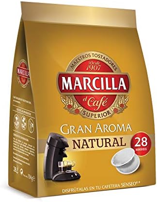 Marcilla Senseo Natural Coffee Machine – 5 Packs of 28 Pods (Tota...