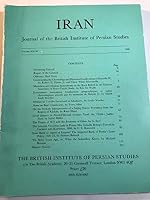 Iran Journal of the British Institute of Persian Studies Volume XXVII 1989 B082C6QVKG Book Cover