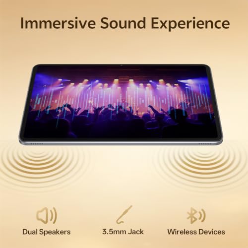 Image of 12 Inch Android 16 Tablet, 2K Display, 30GB RAM, 128GB Storage Expandable | Android Tablet 8800mAh battery with USB-C GPS Face Unlock Widevine L1 for Streaming, Screen Protector gift box included