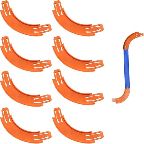 8pcs Hotwheels Schienen Kurven,90 Grad Kurven Verbinder...