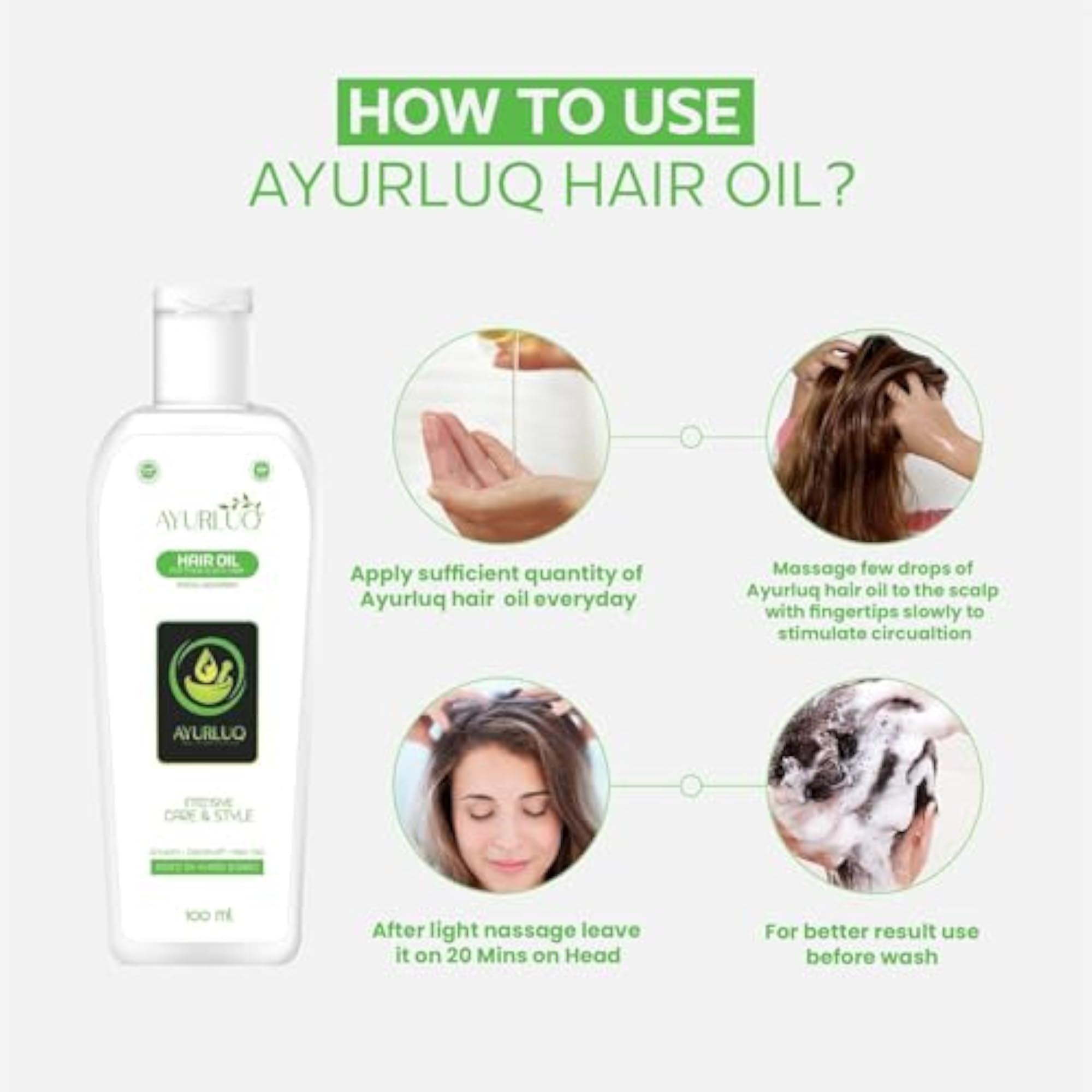 Pure Herbal Hair Oil for Hair Fall Control, 100 ml