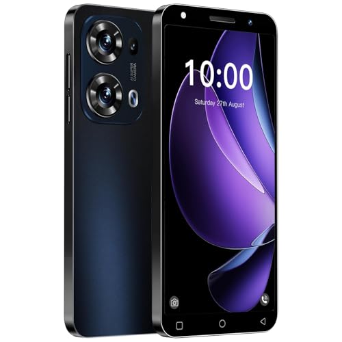 LatsYrs 4G Mobile Phone - 2GB and 16GB/Expandable storage 128GB, Android 10.0, 3500mAh big battery, Dual SIM Dual Camera, WIFI/GPS/Face ID Unlock (Black)