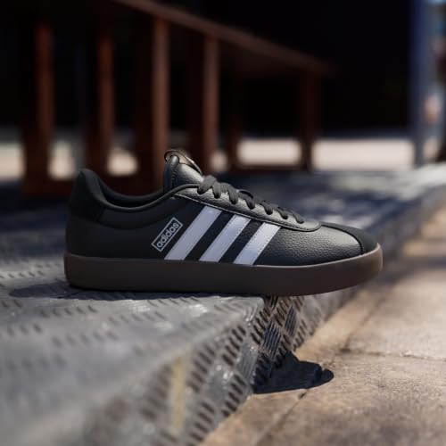 Image of adidas Women's VL Court 3.0 Shoes, Core Black Cloud White, 9 US