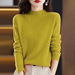 Warm Cashmere Sweaters for Women Mock Turtleneck Long Sleeve Dressy Casual Pullover Tops Winter Soft Knit Sweater - Image 5