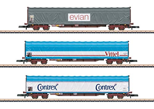 Märklin 82427 Schiebeplanenwagen-Set SNCF, bunt
