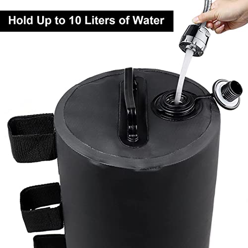 Saco de areia Saco de peso de água 20 litros com pega fácil Âncoras Alça para enrolar em PVC Canopy