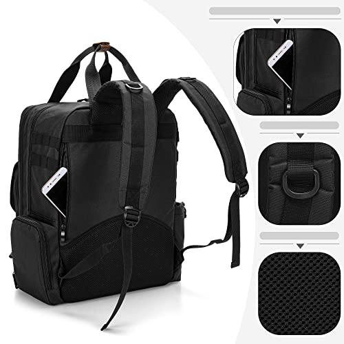 BAFASO Friseurtasche Rucksack, Friseur Scherentasche für Friseurwerkzeuge und Zubehör, Professionelle Werkzeugtasche für Friseure（Nicht enthalten andere Friseurwerkzeuge, Schwarz