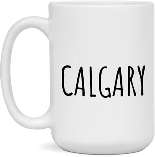 Calgary Ceramic Coffee Mug - White 15oz, Calgary