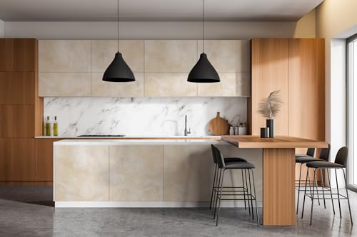 Papel pintado efecto pared manchada Wallfluent para muebles de cocina y dormitorio 100x50 7
