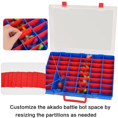 ALCYON Case Compatible with Akedo Ultimate Arcade Warriors Starter Collector Bundle Pack, Storage Container for Mini Battling Action Figures Playset & for Battle Arena Controller-Box Only(Blue) by ALCYON - Image 3