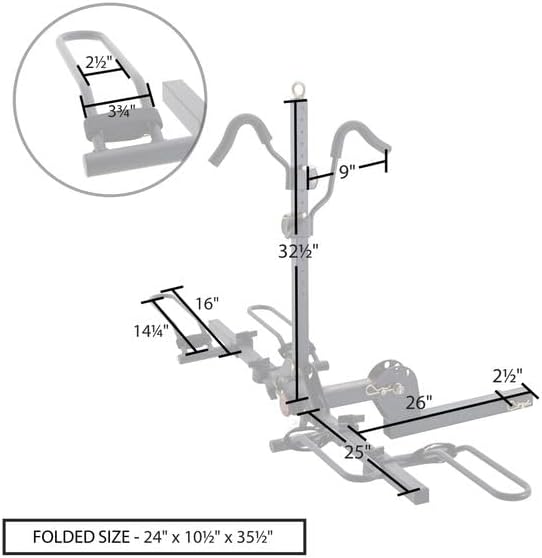 Elevate Outdoor Hitch Platform Bike Rack for RVs - 2 Bike