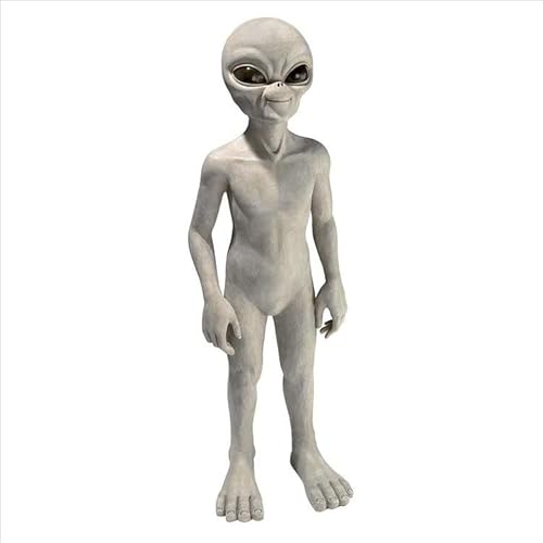 Design Toscano Ly612299 Out-Of-This-World Extra Terrestrial Alien Statue, Large, Gray Stone Finish #TOP23