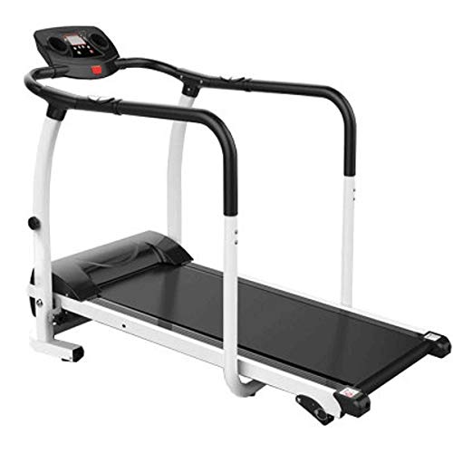 Image of Treadmill Safety handrail Folding Running Machine Electric Treadmill Home Multi-Function Middle-Aged and Elderly Walking Machine