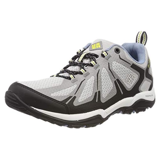 Columbia Peakfreak Xcrsn Ii Xcel Low Outdry, Damen Trekking- & Wanderhalbschuhe, Grau (Grey Ice, Acid Yellow 063), 37 EU