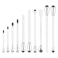 FunChem Mikrolöffel, 10er-Set, Labor-Mikrolöffel, Probenlöffel für Präzises Wiegen