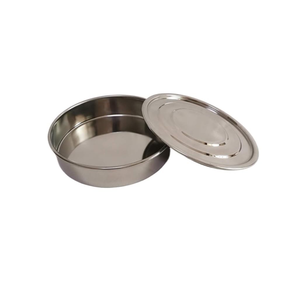 Sito testowe ze stali nierdzewnej, Sito laboratoryjne do pobierania próbek ze stali nierdzewnej z pokrywką i dnem o średnicy 20 cm 0,075–2,5 mm(0.15mm)