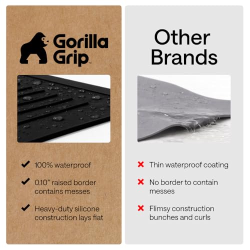 Image of GORILLA GRIP Silicone Stove Cover for Electric Stoves, 30x21 Black