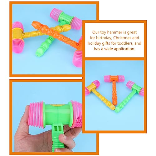 ibasenice 8 Pçs Martelo Martelar Martelo De Plástico Martelo De Carnaval Estridente Com Apito Som De
