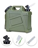 UPWOIGH Water Container, 2.6 Gallon Water Jug, Truly No Leakage Water Storage, Military Green Water Tank,Camping Essentials BPA Free Portable Emergency Water Containers for Camping, Hiking