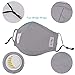 Aniwon Mouth Mask, 3 Pack Anti Dust Pollution With 6 Pcs Activated Carbon Filter Insert Fashion Cotton Face PM2.5 for Men Women