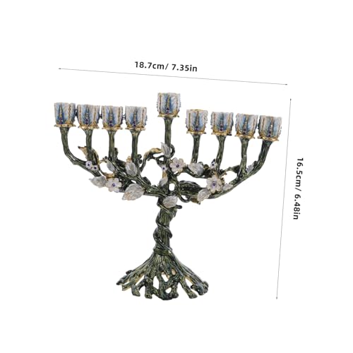 Bougeoir de Hanoucca à branches idéal pour illuminer vos repas de fête en famille