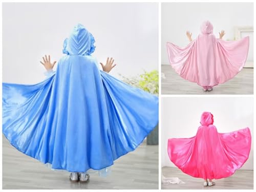 Capa de princesa para niñas, disfraz para Halloween y cosplay miniatura 4