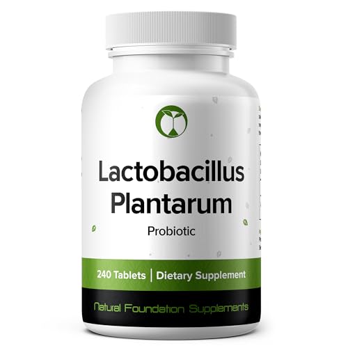 Image of Lactobacillus Plantarum Probiotic 240 Tablets (4 Month Supply) - Researched Strain LP90 - 3 Billion CFU - Digestive Health & Gut Comfort - GMP Certified (240, Lactobacillus Plantarum)