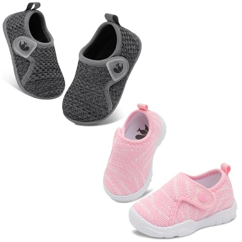 FEETCITY Baby Shoes Baby Sneakers Boys Girls First Walking Shoes Newborn Crib Shoe