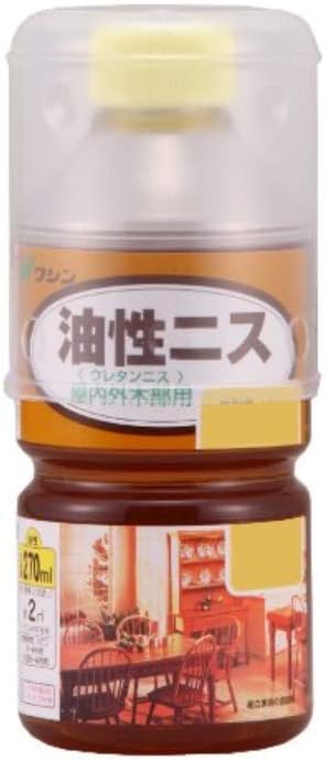 Amazon 和信ペイント 油性ニス 高耐久 木質感生かした高級仕上げ つや消しクリヤー 270ml ニス