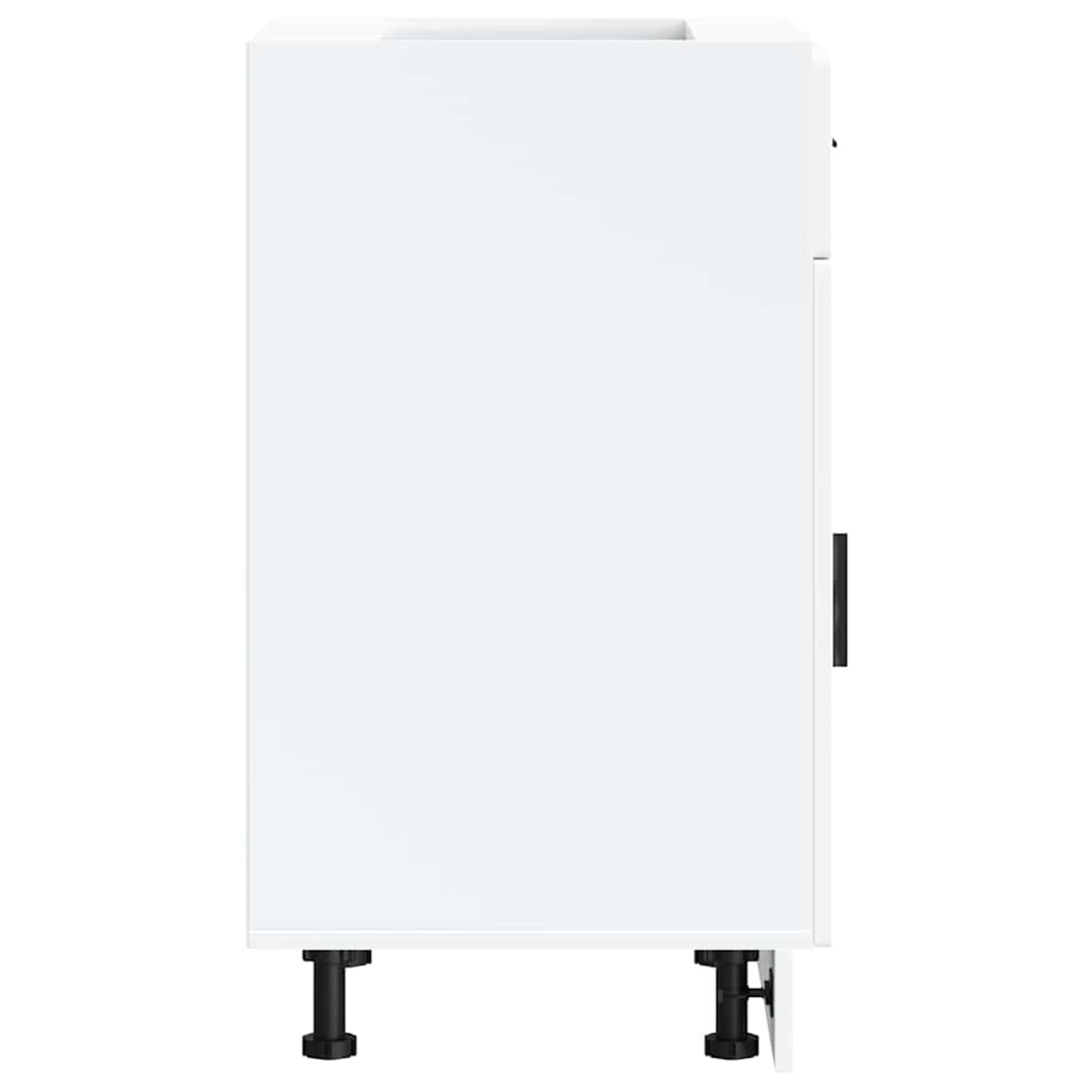 Tidyard Mobile Base Cucina Porto Bianco 50x46x81,5 cm Truciolato con Cassetto e Anta, Piedini Regolabili, per Cucina 853957