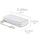 co2CREA Hart Reise Schutz Hülle Etui Tasche für Samsung Ladegerät mit 10000mAh /Samsung Mobile Accessories Induktive Powerbank (Weiß)