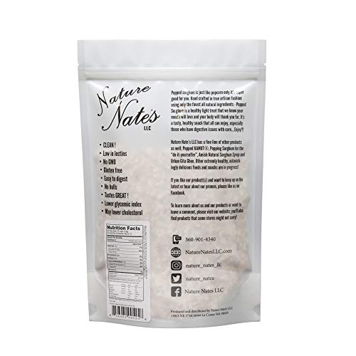 Nature Nate’s Popped Sorghum, Organic Ghee Butter - Organic, Keto & Gluten Free, Healthy Snacks, Better Than Popcorn, Made In Usa - 4.3 Ounce (Pack Of 6) #TOP2