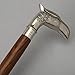 Vintage Walking Cane Wooden Walking Stick Silver Brass Handle, Premium Walking Cane for Men and Women (Eagle Head)