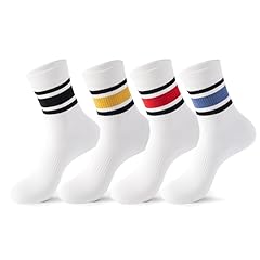 4 Pairs - White Mix Color