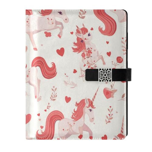 Carnet ligné Licorns Vintage en cuir pour planification quotidienne