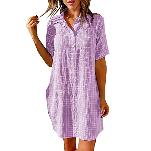 Robe d'été à carreaux légère pour rester au frais avec élégance