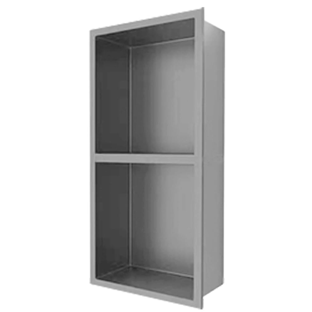 Étagère de douche en acier inoxydable Sto – Niche encastrée étanche 28 x 70 x 12,5 cm