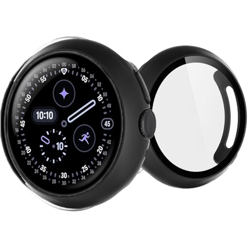 UIUIKA For Google Pixel Watch 4 41mm ��p�J�o�[ Google Pixel Watch 4 41mm �ی�P�[�X �Z�b�g �����K���X�t�B����+���ϏՌ�PC�t���[�� �����E�Ռ��E�X�N���b�`�h�~ ���˒ጸ �w��h�~ �y�ʃX��