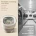Elvaesther Mini Portable Washing Machine and Dryer, Mini Washer 13L Portable Washing Machine Fully Automatic 3 Cleaning Modes Collapsible Camping Washer for Dorm Travel Gray White