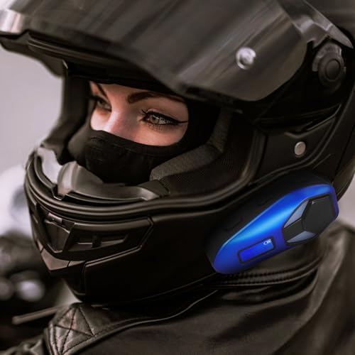 Auriculares inalámbricos de casco ABS para evitar cables en moto 6